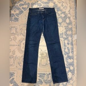 J Brand Deep Indigo Straight-Leg Jeans